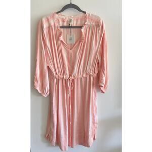 NWOT: dRA Los Angeles - Lightweight, Pink, Striped, Drawstring Dress (small)